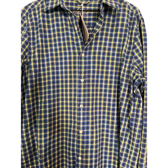 Vineyard Vines Mens Performance On the Go OTG Seersucker Shirt Plaid Size Large - Picture 2 of 7